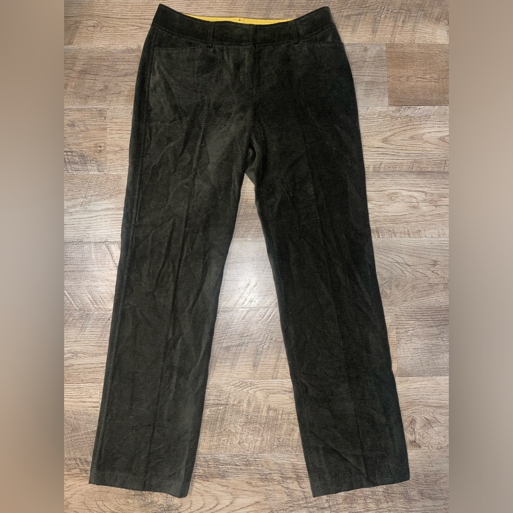 J.McLaughlin Olive Green Corduroy‎ Pants 10 - Picture 3 of 5
